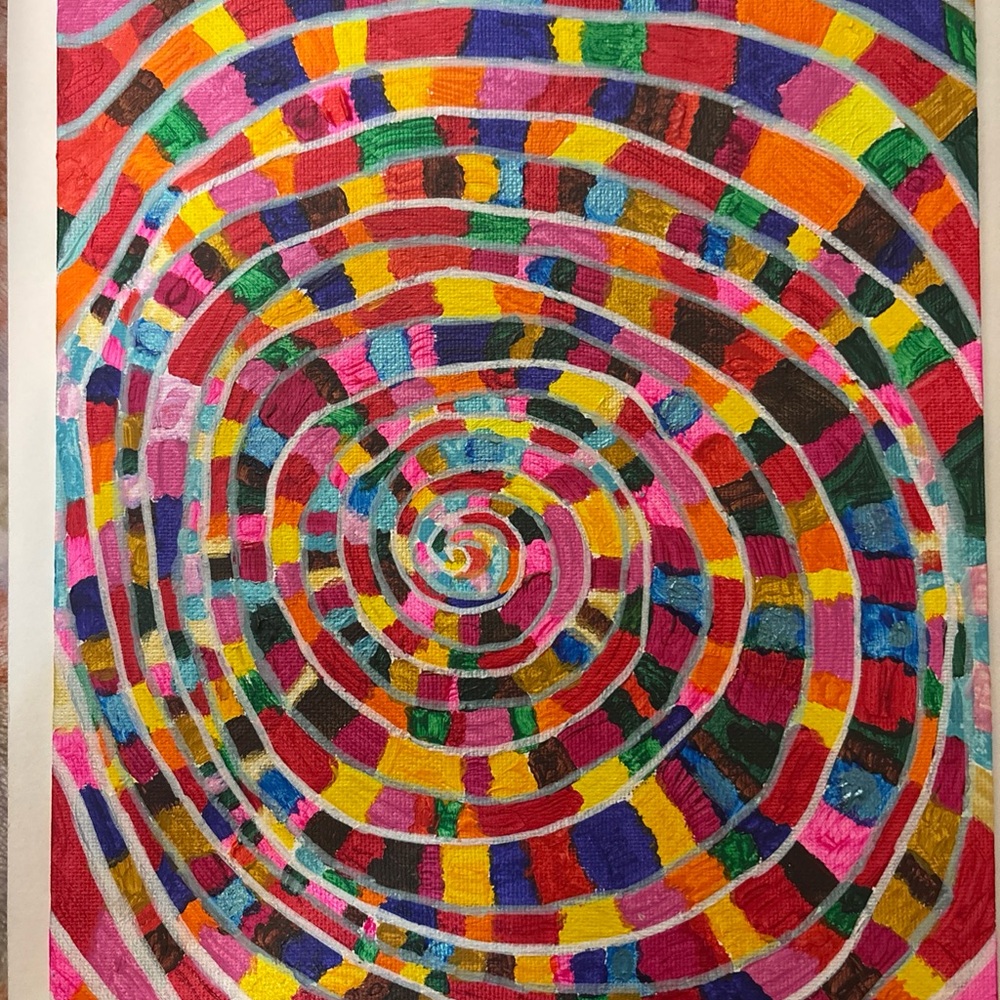 “Into” Original OOAK Hand Painted Acrylic Art By De’Ericka Beautiful Piece